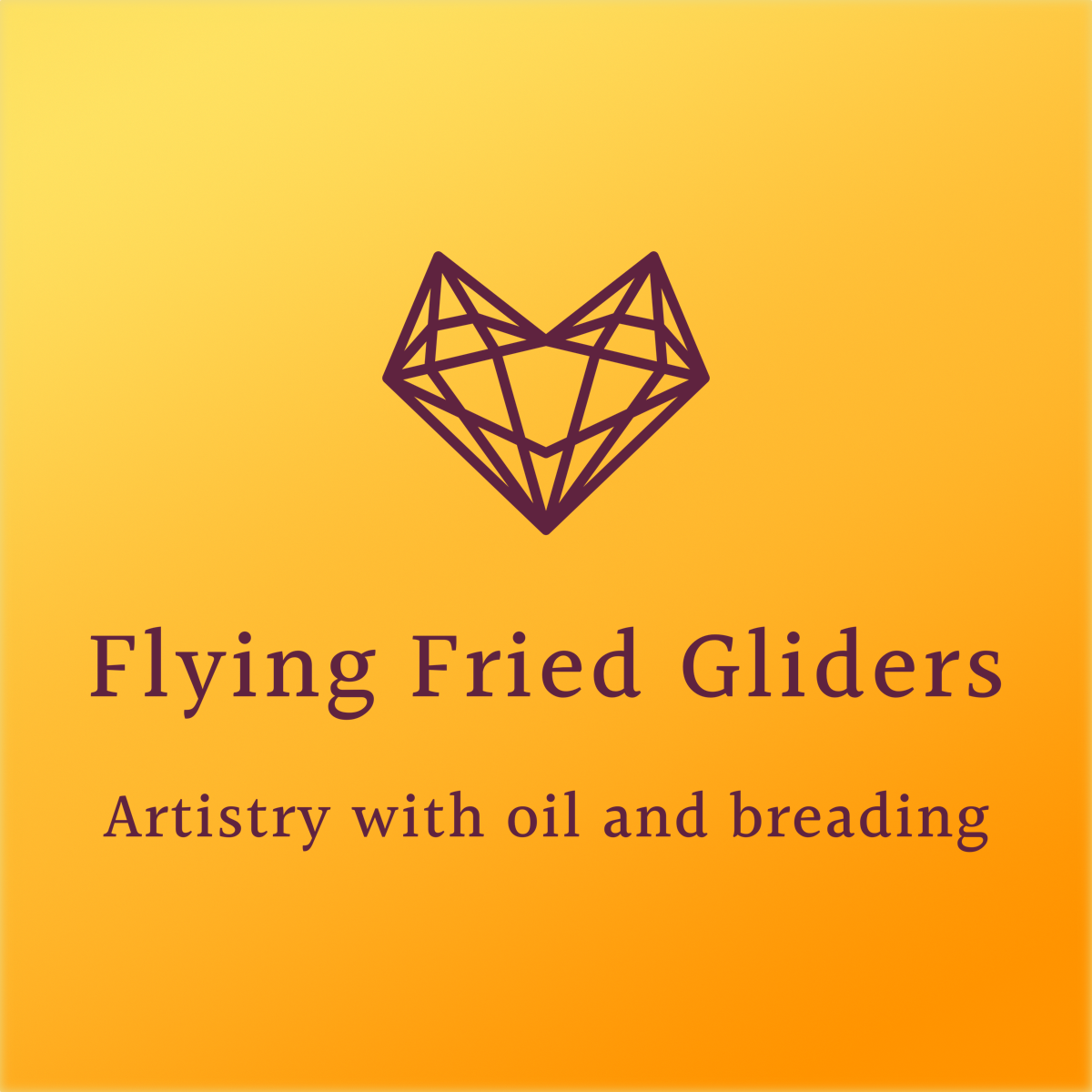 Flying Fried Logo, Artistry with Oil and Breading